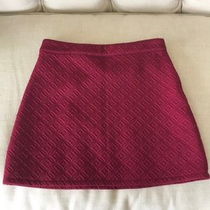 Maroon forever 21 skirt